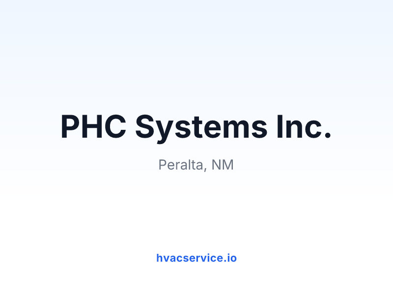 PHC Systems Inc.