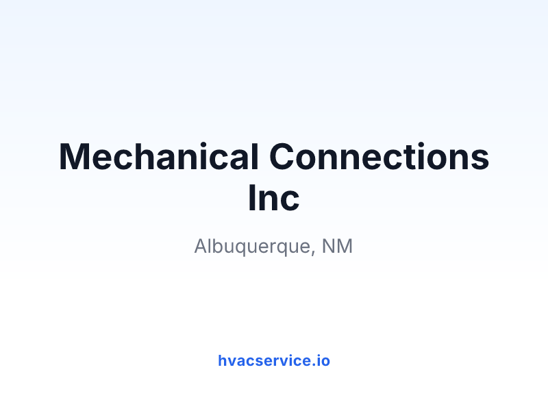 Mechanical Connections Inc