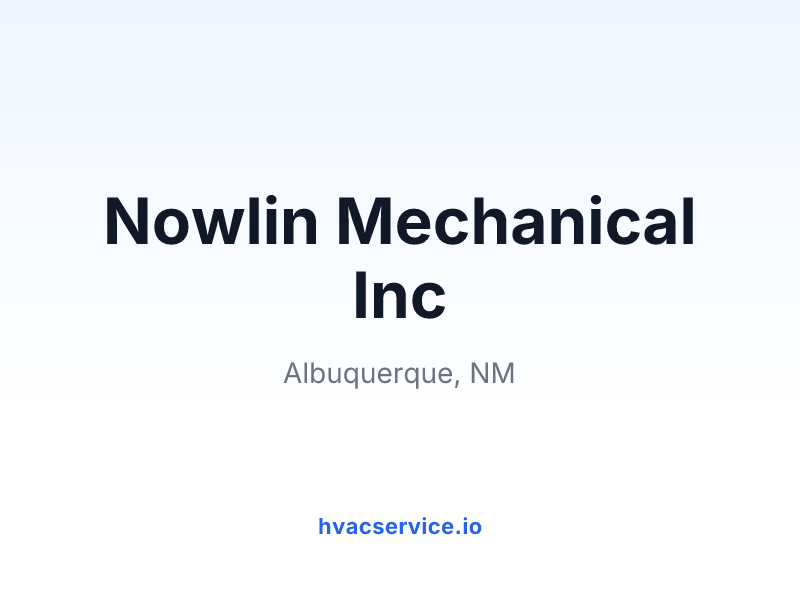 Nowlin Mechanical Inc