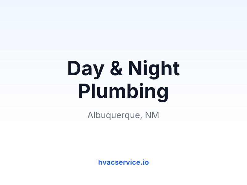 Day & Night Plumbing