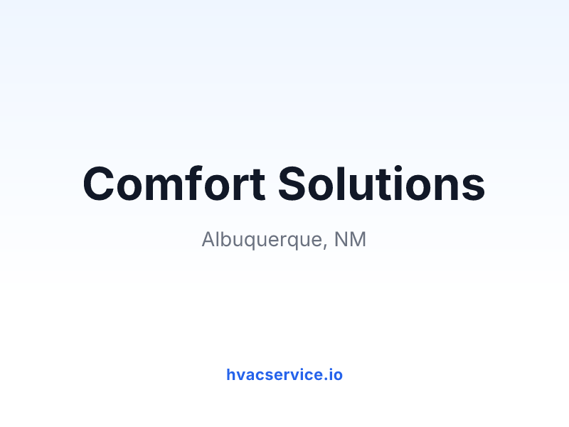 Comfort Solutions