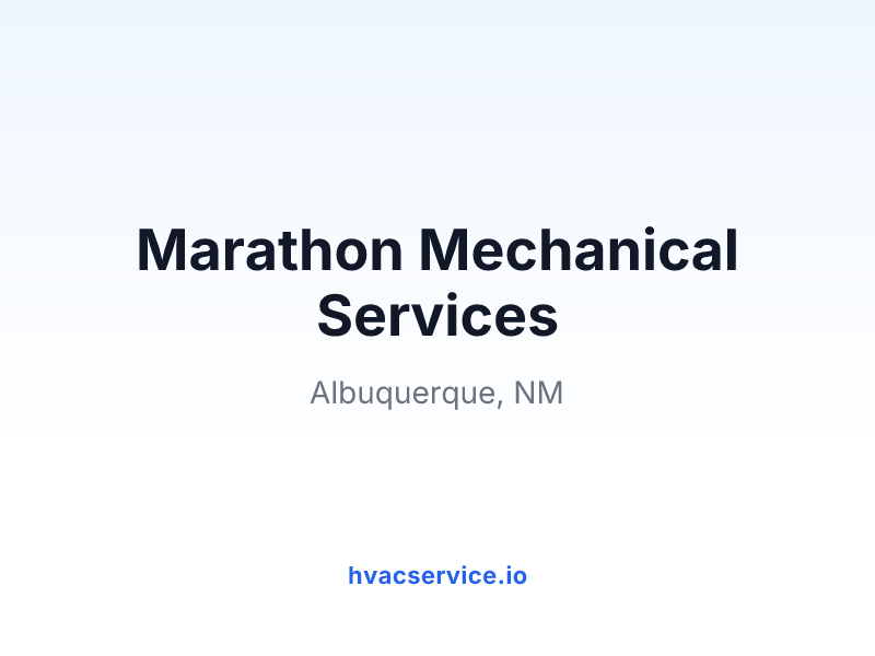 Marathon Mechanical Services