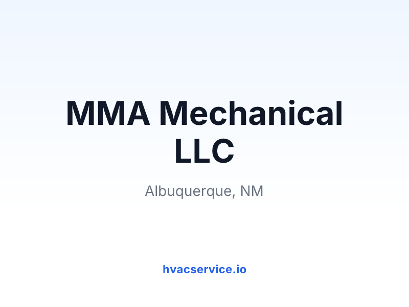 MMA Mechanical LLC