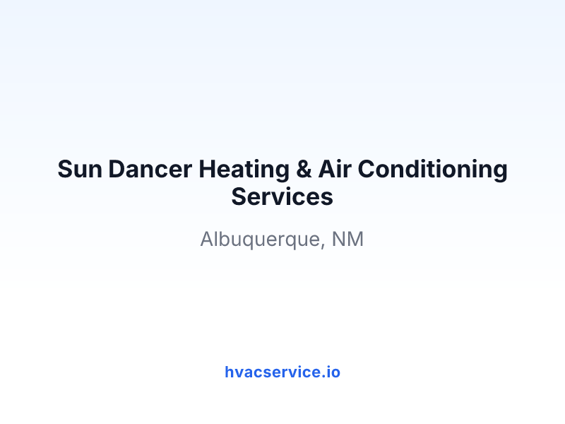 Sun Dancer Heating & Air Conditioning Services