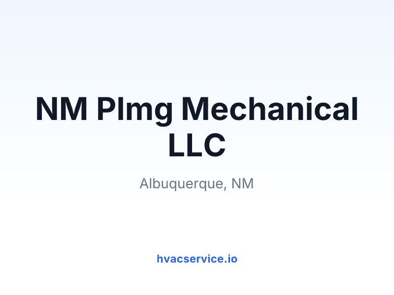 NM Plmg Mechanical LLC