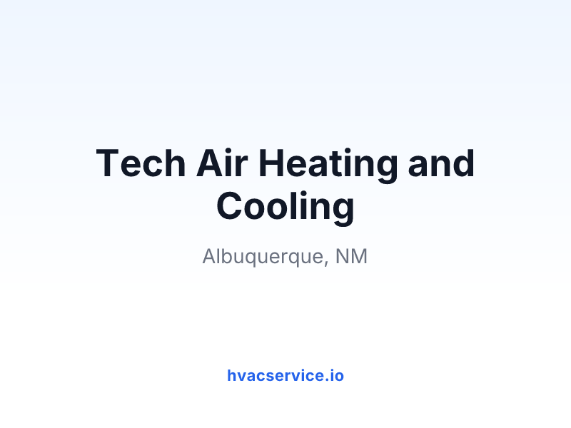 Tech Air Heating and Cooling