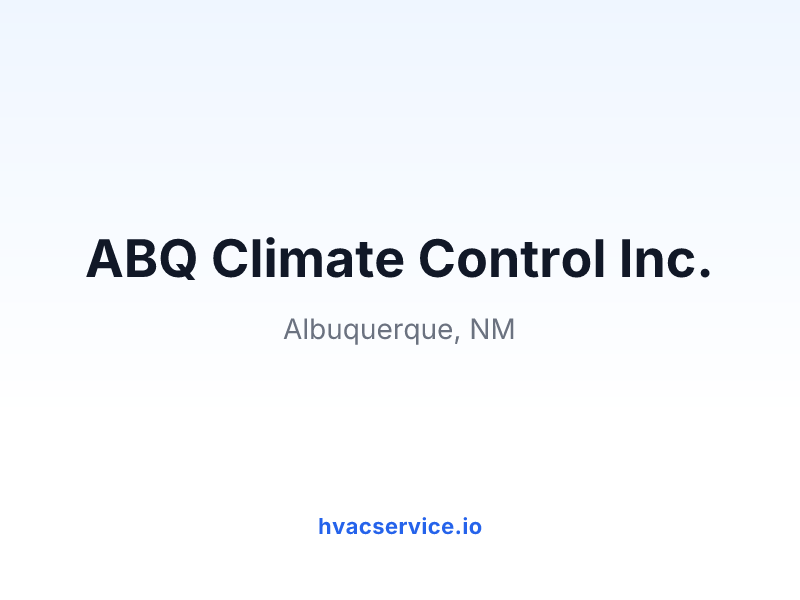 ABQ Climate Control Inc.