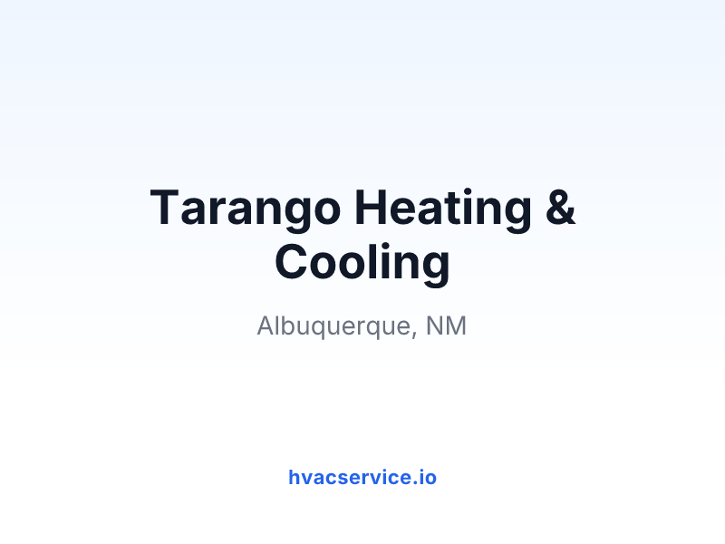Tarango Heating & Cooling