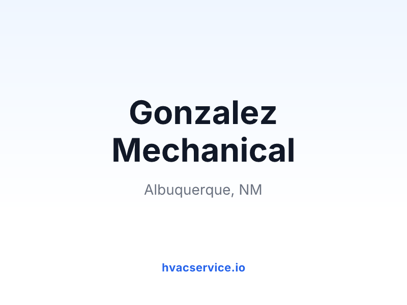 Gonzalez Mechanical