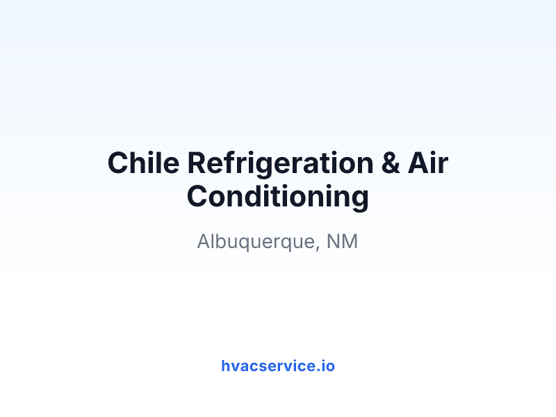 Chile Refrigeration & Air Conditioning