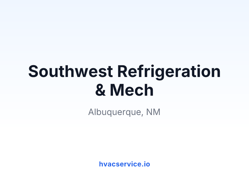 Southwest Refrigeration & Mech