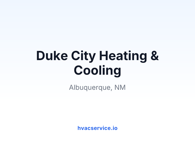 Duke City Heating & Cooling