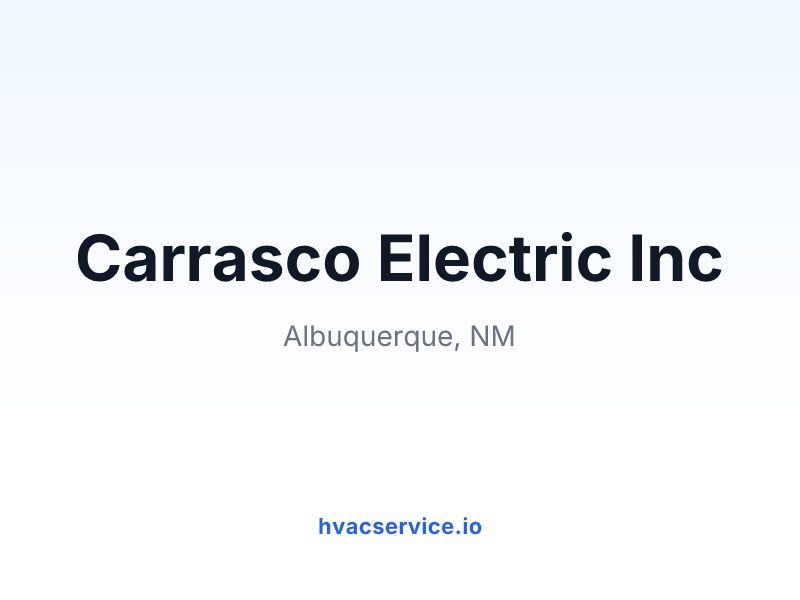 Carrasco Electric Inc
