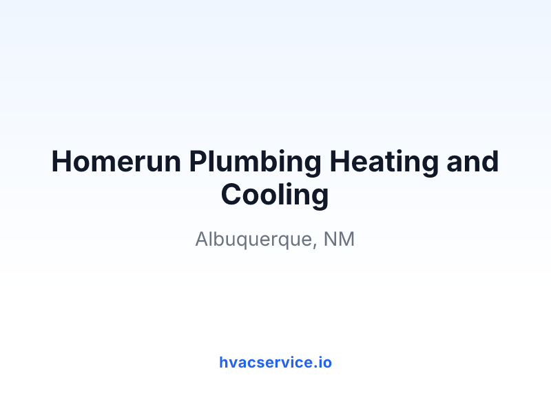 Homerun Plumbing Heating and Cooling