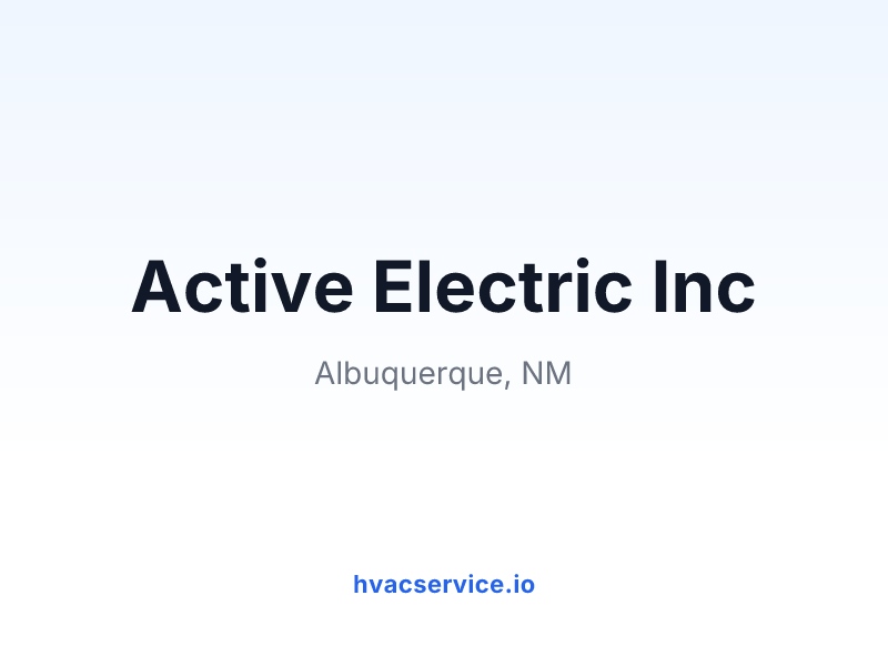 Active Electric Inc
