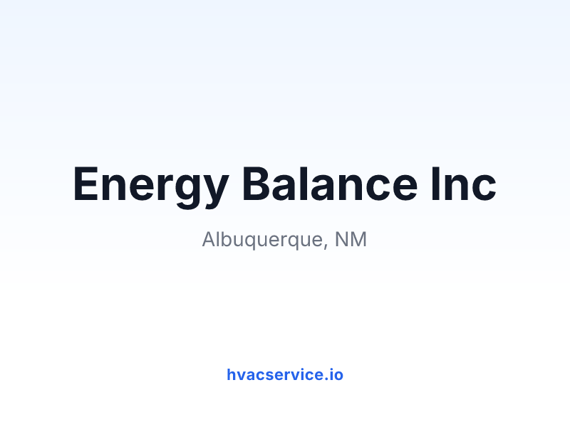 Energy Balance Inc