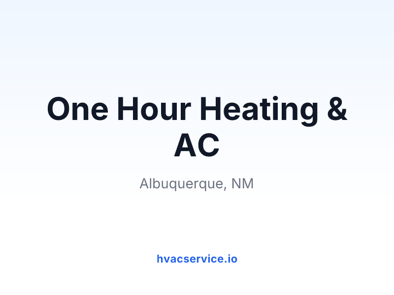 One Hour Heating & AC