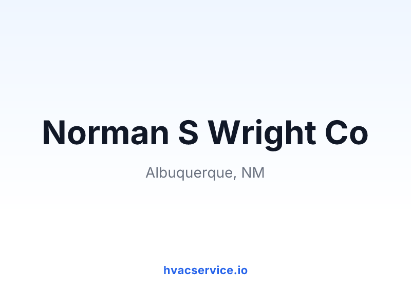 Norman S Wright Co