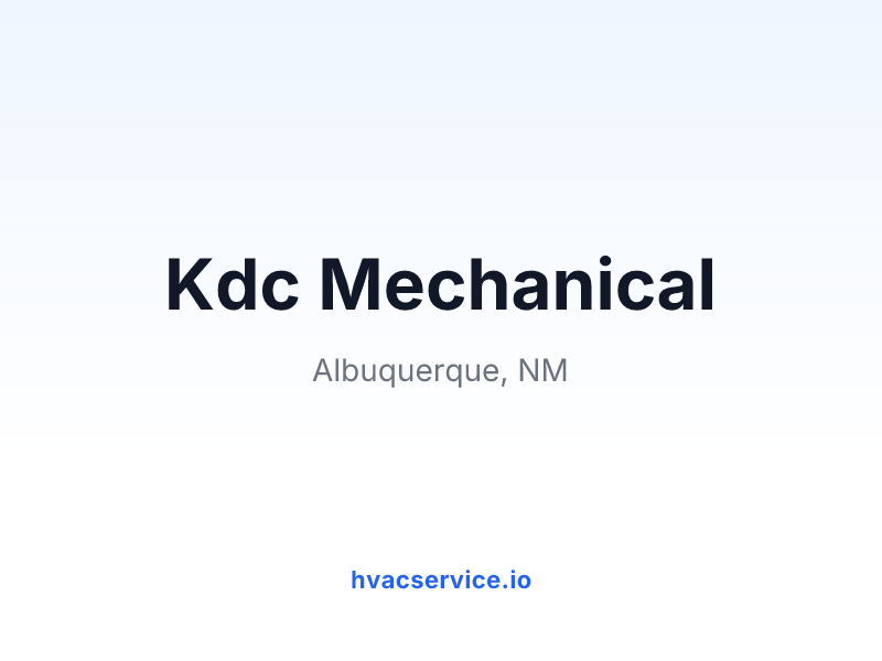 Kdc Mechanical