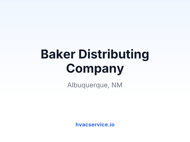 Baker Distributing Company