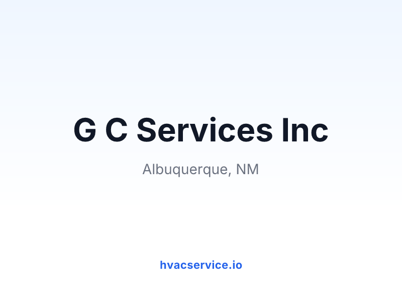 G C Services Inc