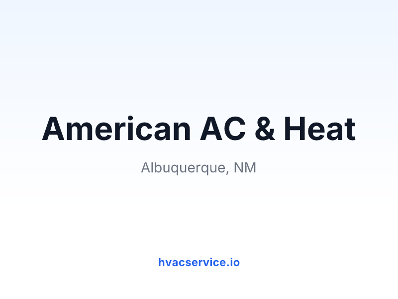 American AC & Heat