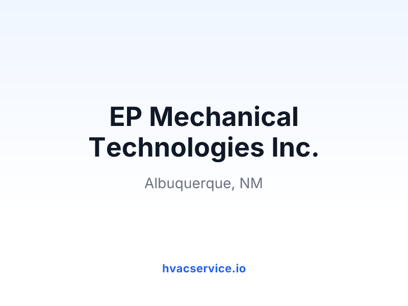 Mechanical Technologies HVAC