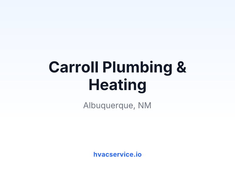 Carroll Plumbing & Heating