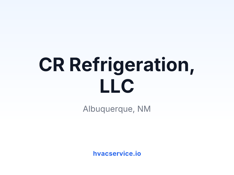 CR Refrigeration, LLC