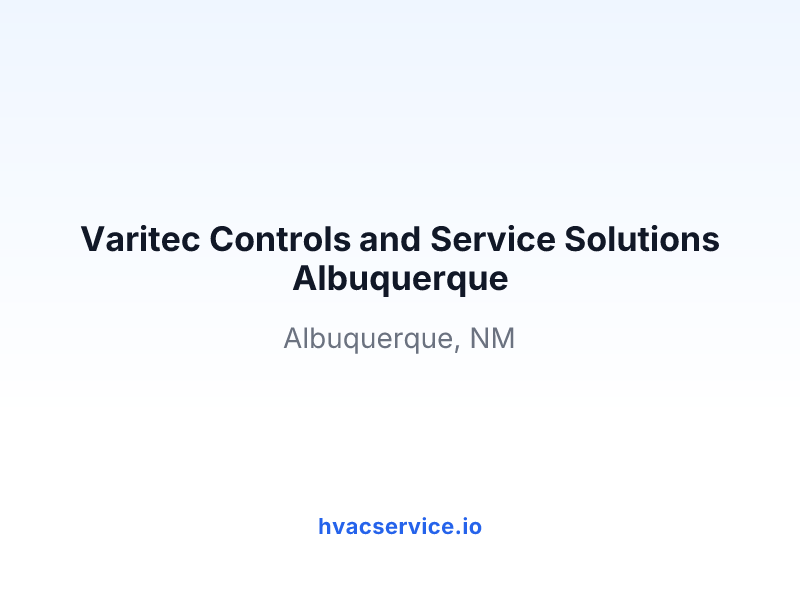Varitec Controls and Service Solutions Albuquerque