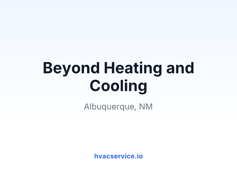 Beyond Heating and Cooling