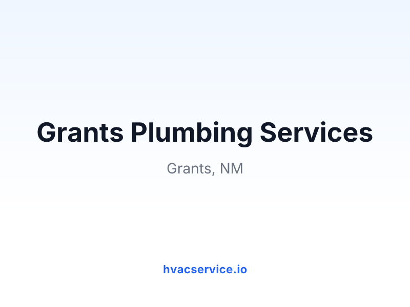 Grants Plumbing Services