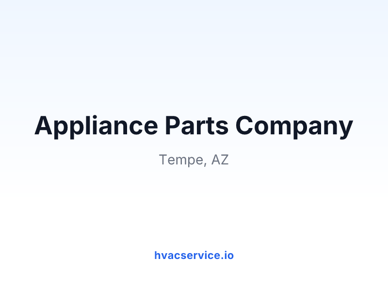 Appliance Parts Company