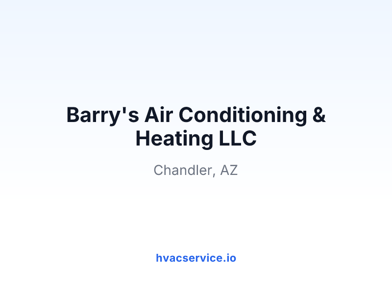 Barry's Air Conditioning & Heating LLC