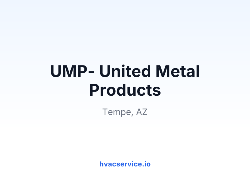UMP- United Metal Products