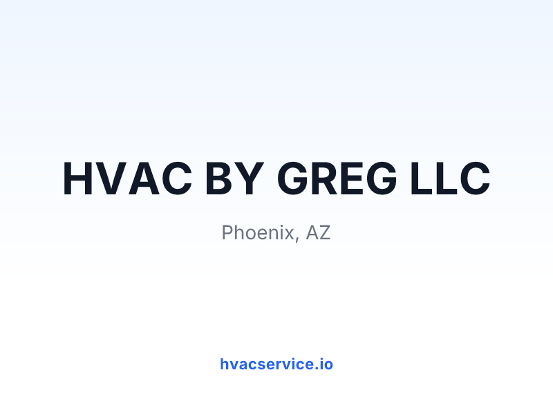 HVAC BY GREG LLC