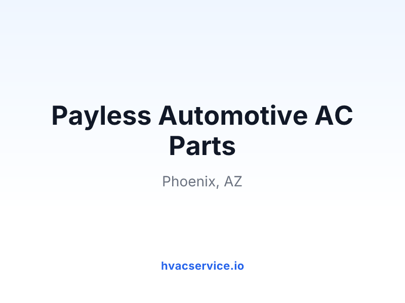 Payless Automotive AC Parts