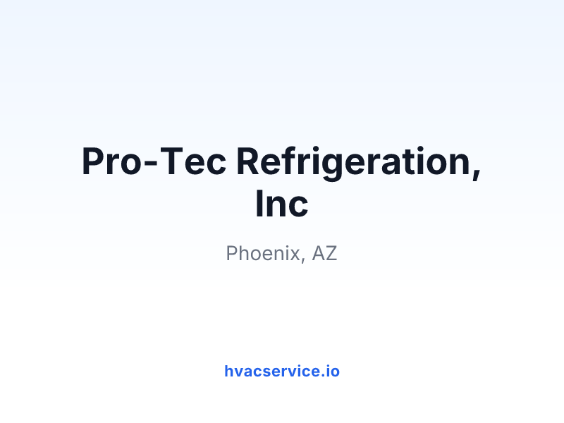 Pro-Tec Refrigeration, Inc