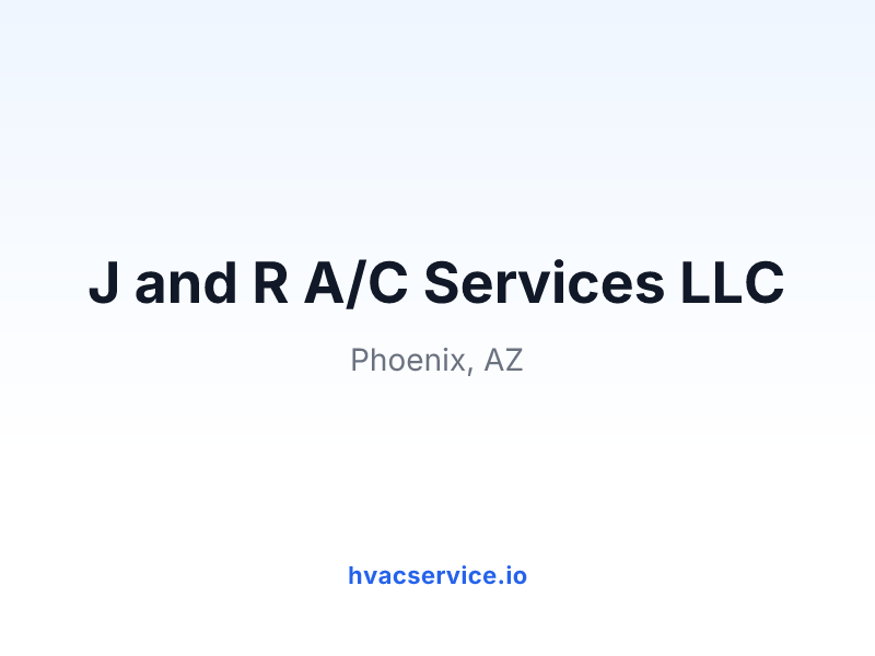 J and R A/C Services LLC