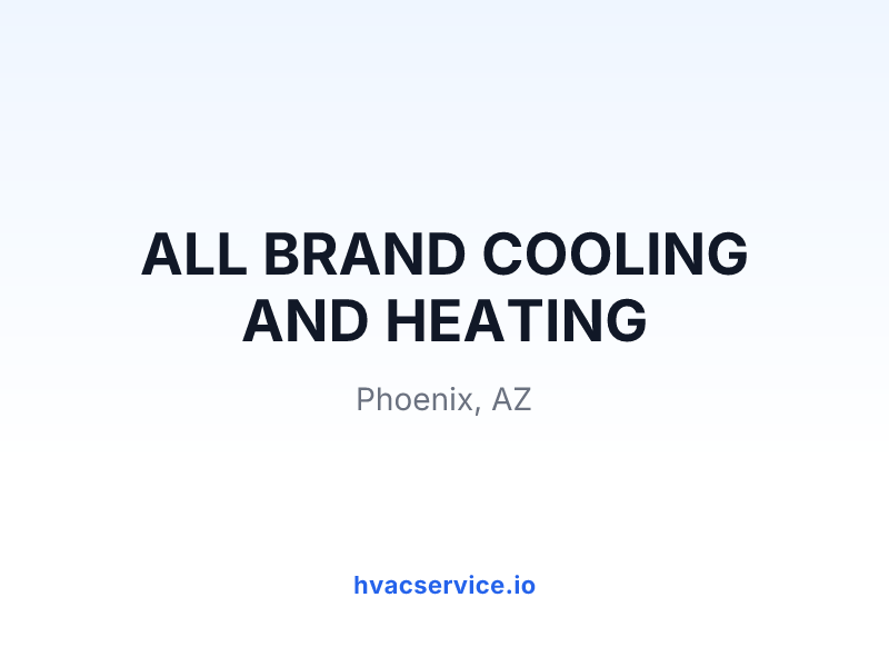 ALL BRAND COOLING AND HEATING