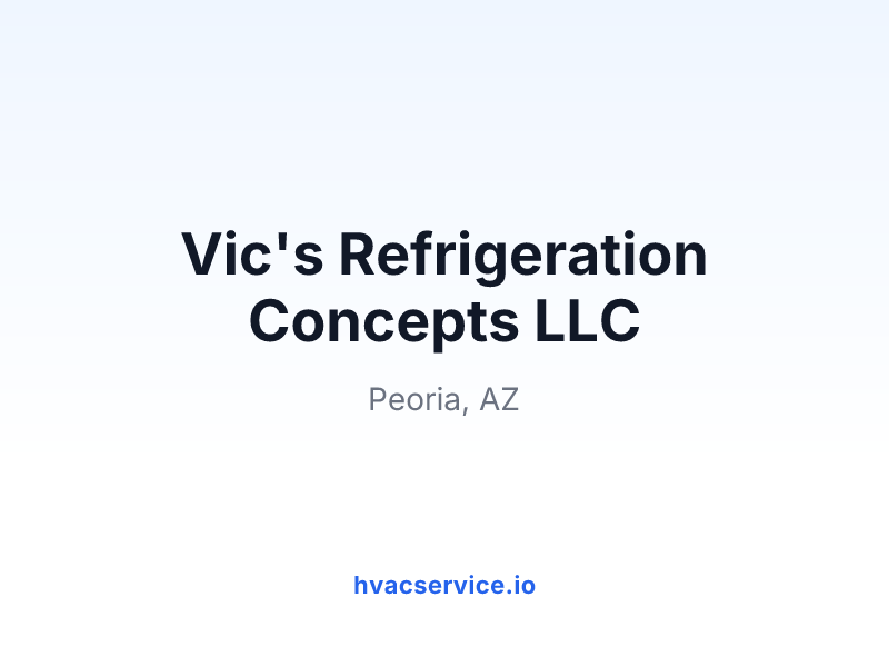 Vic's Refrigeration Concepts LLC