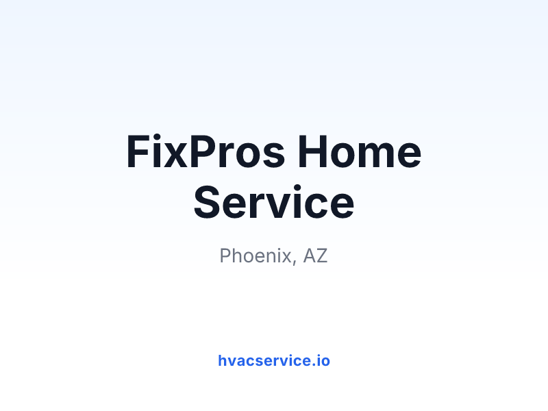 FixPros Home Service