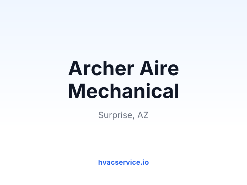 Archer Aire Mechanical