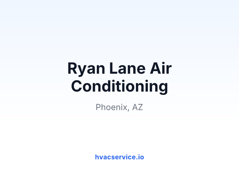 Ryan Lane Air Conditioning