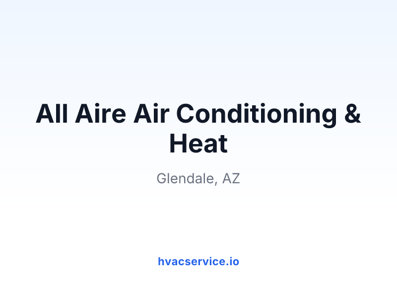 All Aire Air Conditioning & Heat