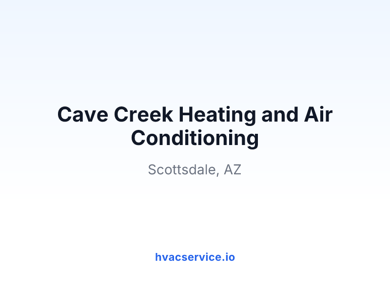 Cave Creek Heating and Air Conditioning
