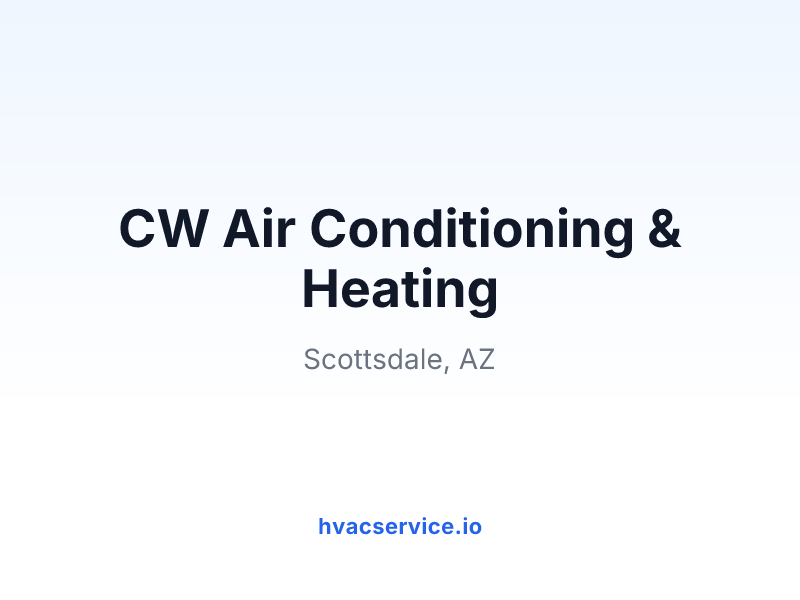 CW Air Conditioning & Heating