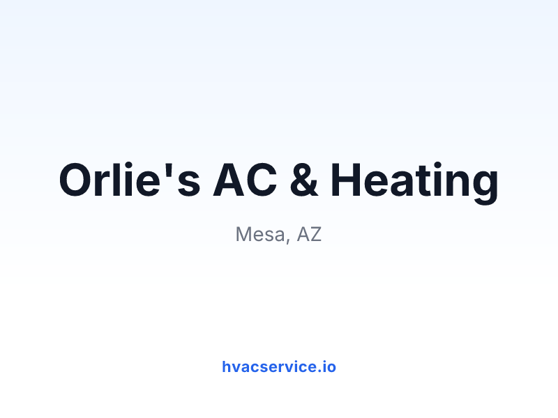 Orlie's AC & Heating