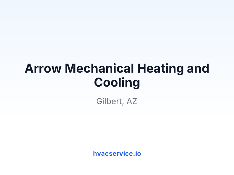Arrow Mechanical Heating and Cooling
