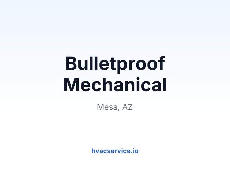 Bulletproof Mechanical